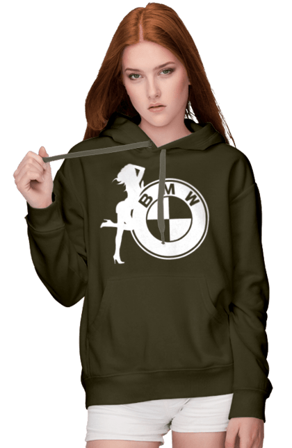 Жіноче худі з принтом "Bmw Girl". Бмв, машини. 2070702