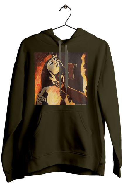 Жіноче худі з принтом "Страсна жінка". Жінка, картина, секс. 2070702