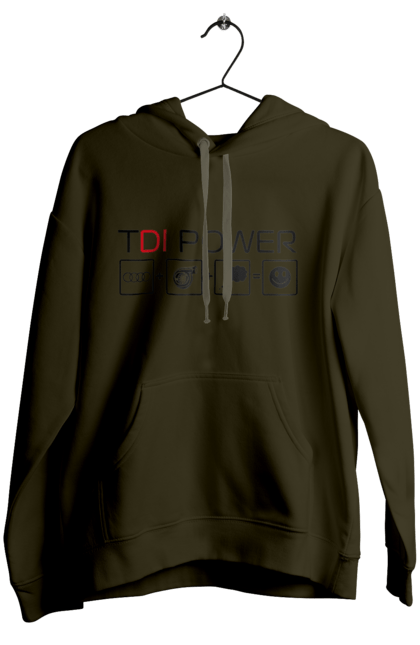 Жіноче худі з принтом "TDI Power Audi". Ауді, машини. 2070702