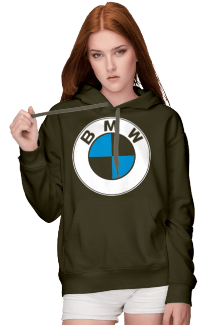 Women`s hoodie with prints Bmw Logo Wh. Bmw, cars. 2070702