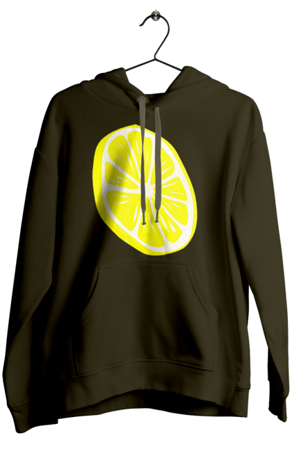 Жіноче худі з принтом "Лимон". Великий, лимон, яскравий. 2070702