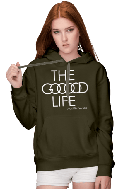Women`s hoodie with prints Audi. Good life. Audi, cars. 2070702