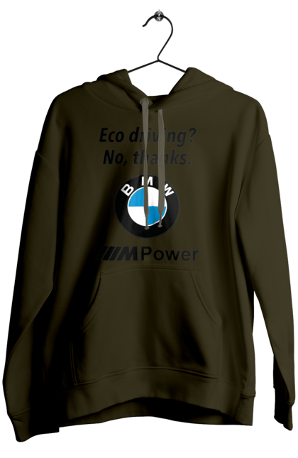 Жіноче худі з принтом "Електрокар? нет, спасибо. БМВ". Бмв, електрокар, м серія, фан. 2070702