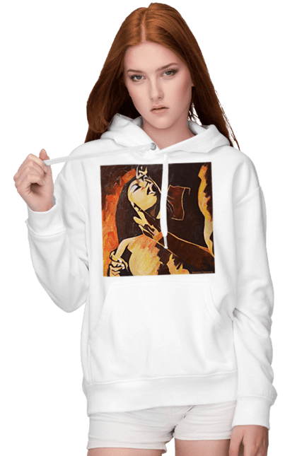 Жіноче худі з принтом "Страсна жінка". Жінка, картина, секс. 2070702