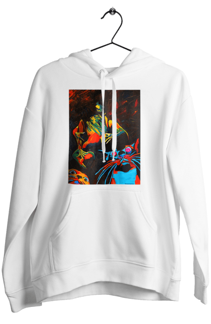 Жіноче худі з принтом "Секс коти". Картина, коти, секс. 2070702