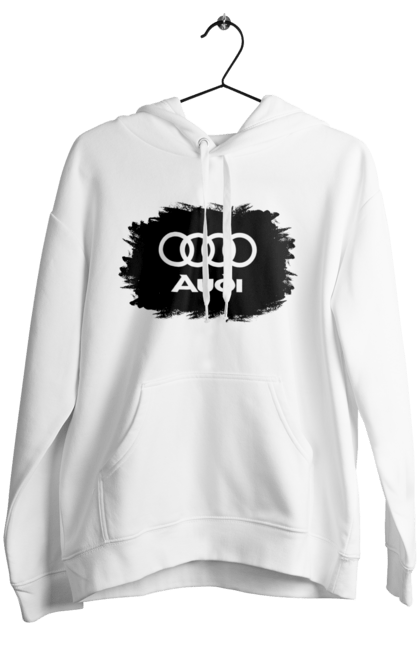 Жіноче худі з принтом "Ауді чорний лого". Ауді, машини. 2070702