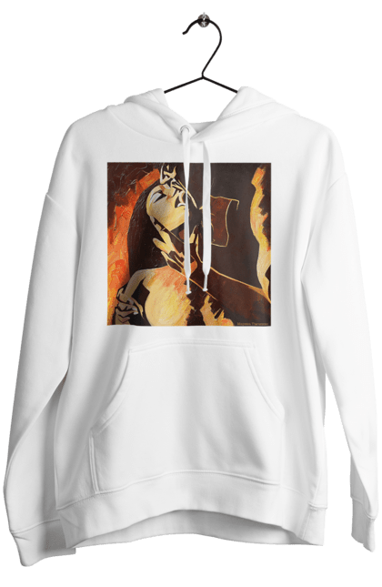 Жіноче худі з принтом "Страсна жінка". Жінка, картина, секс. 2070702