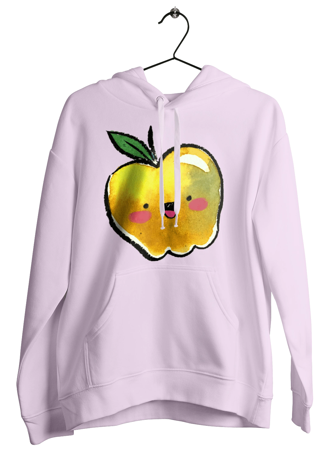Cute yellow apple