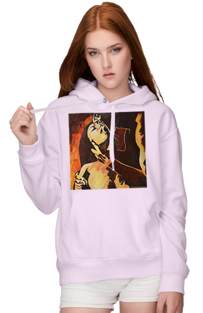 Жіноче худі з принтом "Страсна жінка". Жінка, картина, секс. 2070702