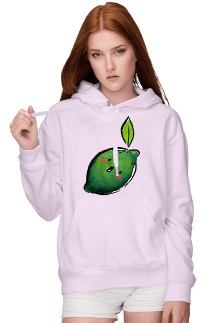 Жіноче худі з принтом "Любий лайм". Лайм, літо, любий, посмішка. 2070702