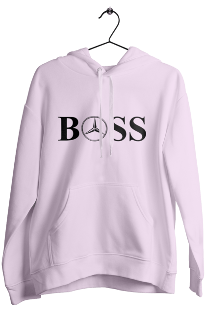 Women`s hoodie with prints the boss of mercedes. Boss, cars, mercedes. 2070702