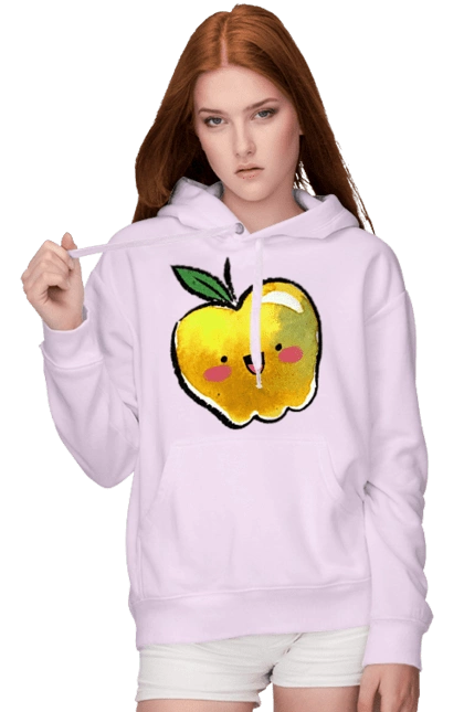 Cute yellow apple
