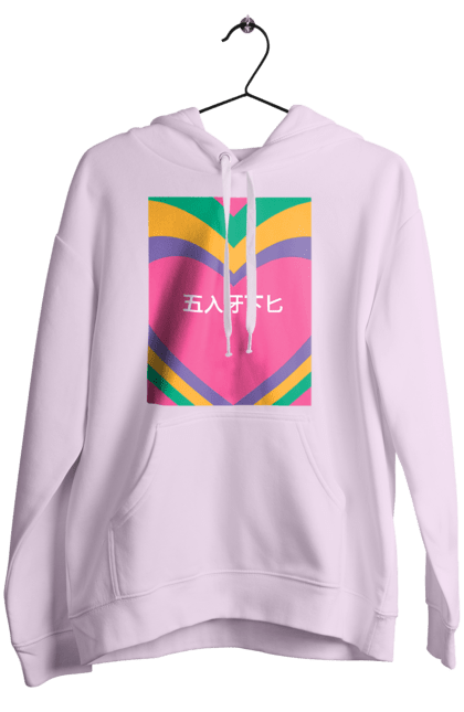 Жіноче худі з принтом "Блять кольоровий". Ієрогліфи, напис. 2070702