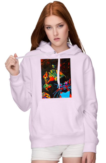 Жіноче худі з принтом "Секс коти". Картина, коти, секс. 2070702