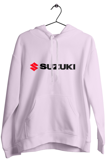 Women`s hoodie with prints Suzuki logo. Auto, logo, machine, suzuki. 2070702