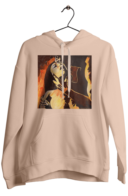 Чоловіче худі з принтом "Страсна жінка". Жінка, картина, секс. 2070702