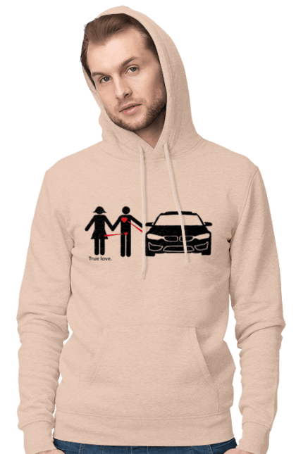 Men`s hoodie with prints BMW's relationship. Bmw, cars, humor. 2070702