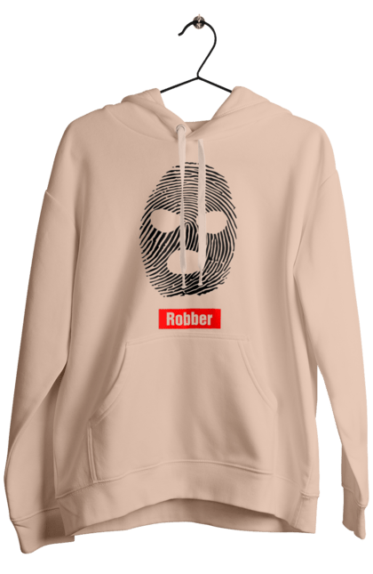 Чоловіче худі з принтом "Відбиток Робер". Балаклава, відбиток, обличчя. 2070702