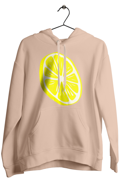 Чоловіче худі з принтом "Лимон". Великий, лимон, яскравий. 2070702