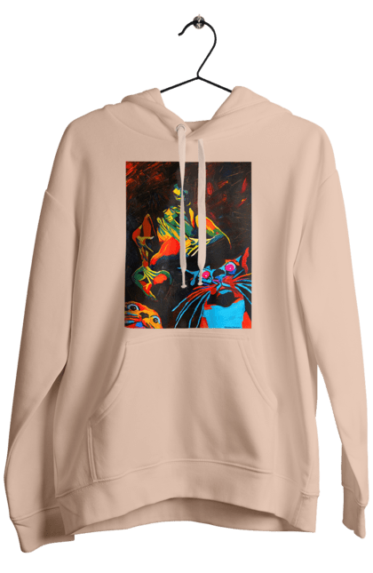 Чоловіче худі з принтом "Секс коти". Картина, коти, секс. 2070702