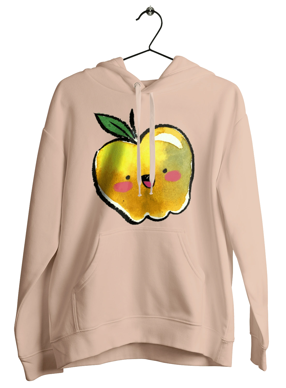 Cute yellow apple
