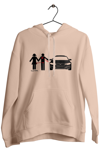 Men`s hoodie with prints BMW's relationship. Bmw, cars, humor. 2070702
