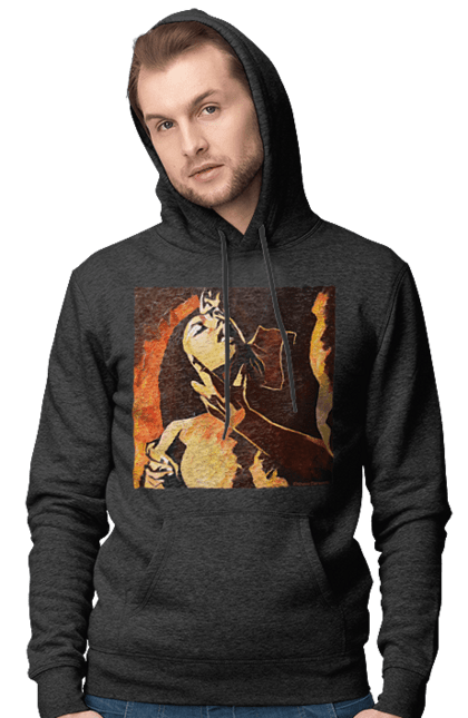 Чоловіче худі з принтом "Страсна жінка". Жінка, картина, секс. 2070702