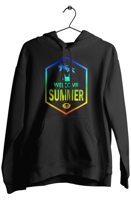 Чоловіче худі з принтом "Привіт літо 1". Градієнт, літо, привіт. 2070702