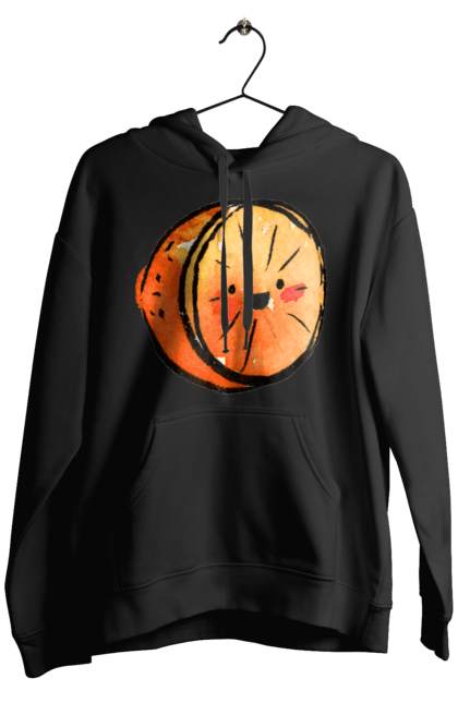 Чоловіче худі з принтом "Милий апельсин". Апельсин, літо, любий, смайлик. 2070702