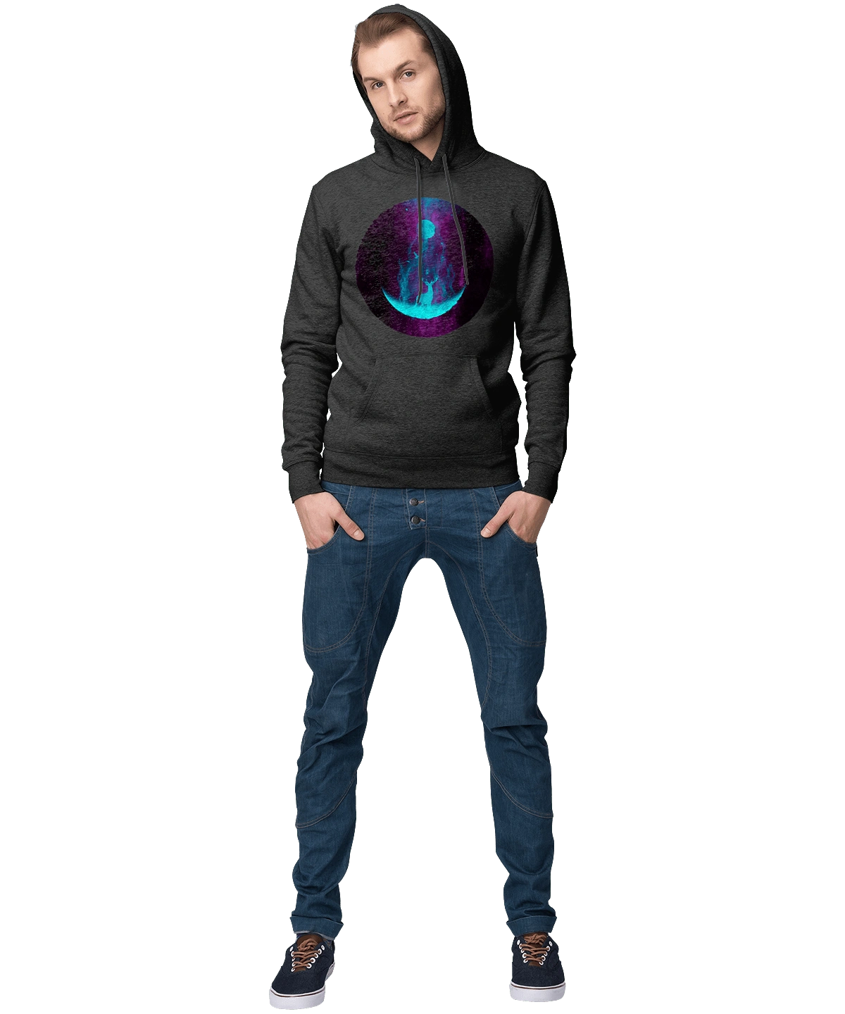 Олень Силует