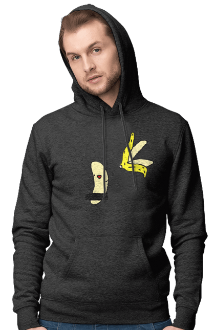 Чоловіче худі з принтом "Кутить". Банан, гумор, кутить, на вечірку. 2070702