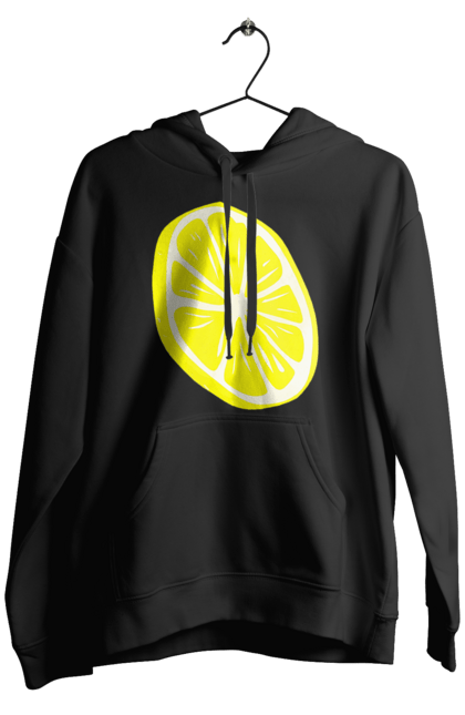 Чоловіче худі з принтом "Лимон". Великий, лимон, яскравий. 2070702