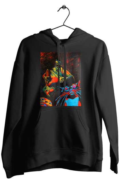 Чоловіче худі з принтом "Секс коти". Картина, коти, секс. 2070702