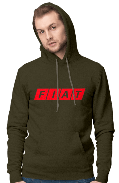 Men`s hoodie with prints Fiat. Fiat. 2070702