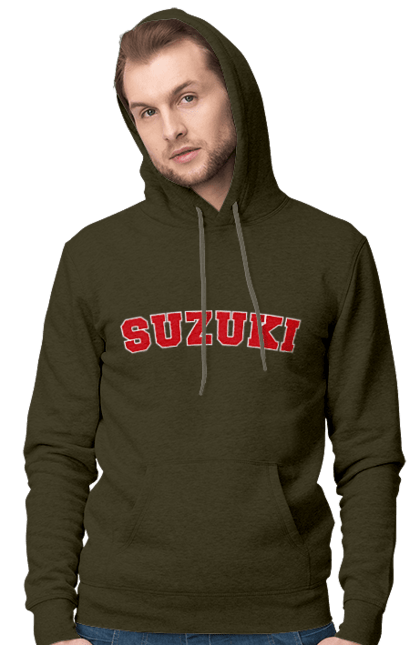Men`s hoodie with prints Suzuki 2. Auto, machine, suzuki. 2070702