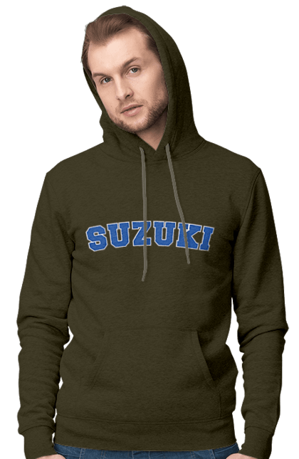 Men`s hoodie with prints Suzuki 2. Auto, machine, suzuki. 2070702