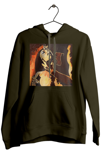 Чоловіче худі з принтом "Страсна жінка". Жінка, картина, секс. 2070702