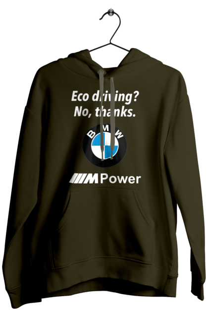 Men`s hoodie with prints Mpower3 Wh. Bmw, cars, electric truck. 2070702
