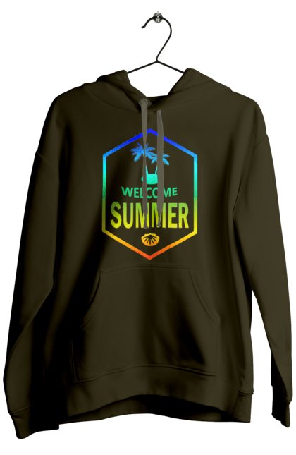 Чоловіче худі з принтом "Привіт літо 1". Градієнт, літо, привіт. 2070702