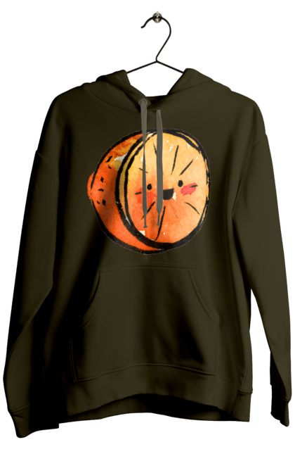 Чоловіче худі з принтом "Милий апельсин". Апельсин, літо, любий, смайлик. 2070702