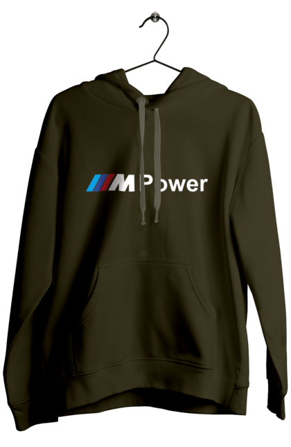 Мужское худи с принтом Mpower БМВ. Бмв, м серия, машины. 2070702