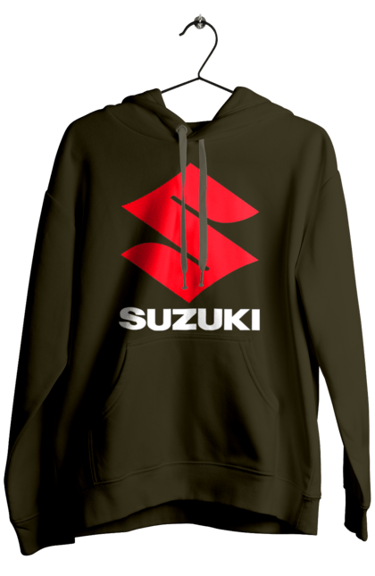 Чоловіче худі з принтом "Suzuki Wh". Авто, логотип, машина, сузукі. 2070702
