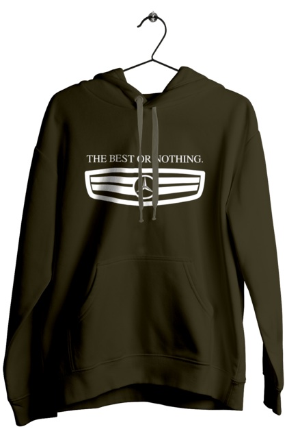 Men`s hoodie with prints The best or nothing. Cars, mercedes. 2070702