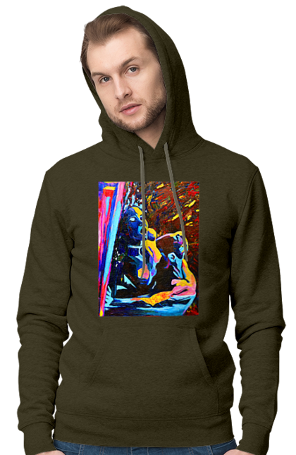 Чоловіче худі з принтом "Пристрасть". Картина, секс. 2070702