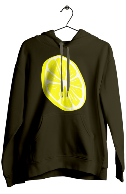 Чоловіче худі з принтом "Лимон". Великий, лимон, яскравий. 2070702