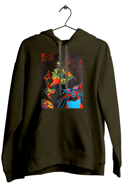 Чоловіче худі з принтом "Секс коти". Картина, коти, секс. 2070702