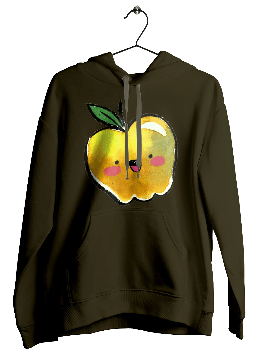 Cute yellow apple