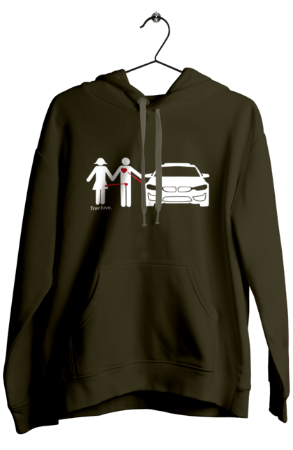 Men`s hoodie with prints BMW's relationship. Bmw, cars, humor. 2070702