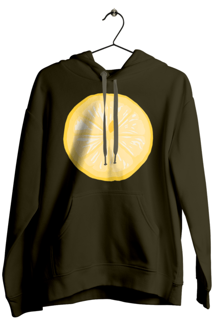 Чоловіче худі з принтом "Круглий лимон". Лето, лимон. 2070702