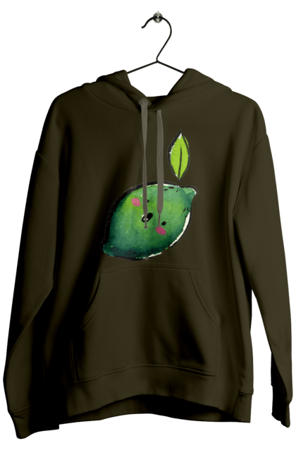 Чоловіче худі з принтом "Любий лайм". Лайм, літо, любий, посмішка. 2070702